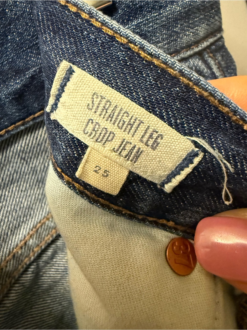 Madewell Straight Leg Crop Jean - 25 - Picture 2 of 5